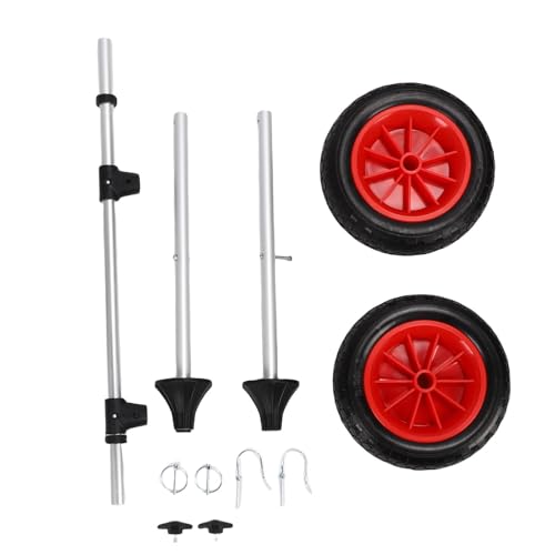 AKLOSIPY Kayak-Karren Dolly Trolley Faltbarer Meeresanhänger mit 10-Zoll-Feststoff-Sof-Reifen Einstellbarer Breite Top-Schaumschutz für Kajakkanu Kleine Boote AKLOSIPY Kayak-Karren Dolly Trolley Faltbarer Meeresanhänger mit 10-Zoll-Feststoff-Sof-Reifen Einstellbarer Breite Top-Schaumschutz für Kajakkanu Kleine Boote von AKLOSIPY