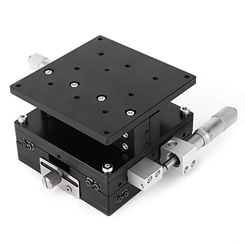 AKLOSIPY LD90-lm High XYZ 3-Achsen Manuelle Linear-Bühnen-Tuning-Schiebetisch, 90 X 90 Mm für Maschinen und Testgeräte von AKLOSIPY