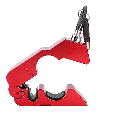 AKLOSIPY Motorrad CNC Aluminiumlegierung Bremsstopp -Lenker -Grip Lock Denfthebel Fit Rot (Rot) von AKLOSIPY
