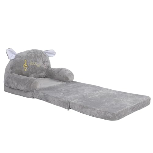 AKLOSIPY Nettes Cartoon Kids Sofa Tragbarer Klappstuhl für Zuhause und Schule Bequeme Liege Zum Lesen und Entspannen (Falten in Dritteln) von AKLOSIPY