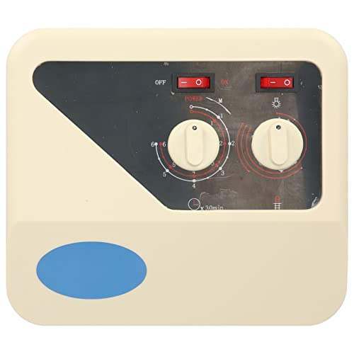 AKLOSIPY Sauna-Heizung Externer Controller mit Temperatursondendraht-spritzsicher, Benutzerfreundlich und für 3-9 KW Sauna-Heizung 220V von AKLOSIPY