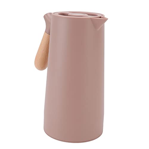 AKLOSIPY Stilvoller 1L Tragbarer Kaffee mit Buchenholzgriff, 12 -Stunden -Isolierung und Leckeres Design für Zuhause und Reisen (Kaffee) von AKLOSIPY