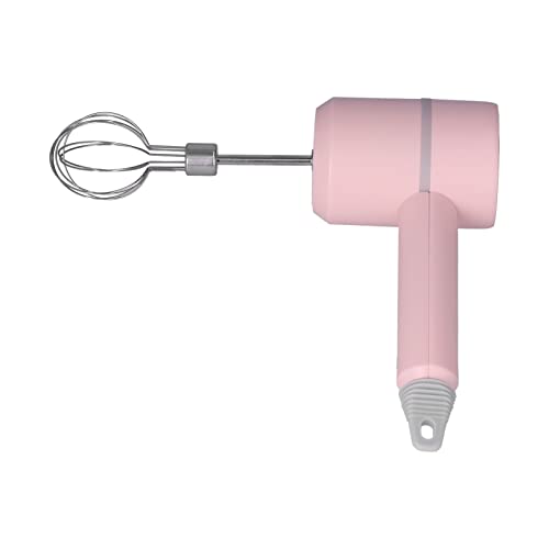 AKLOSIPY Stilvoller Wiederaufladbarer Elektrischer Handmixer mit Ergonomischem Design, Leistungsstarker 150 -W -Motor und 3 Geschwindigkeitsniveaus für Müheloses Mischen (【41822】 Pink Wireless 2 von AKLOSIPY