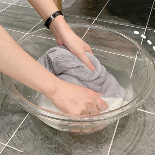 AKLOSIPY Transparentes Waschbecken mit Großer Kapazität - Verdicken Haustier Multifunktional Runde Schale Wanne für Küche und Badezimmer (#1) von AKLOSIPY