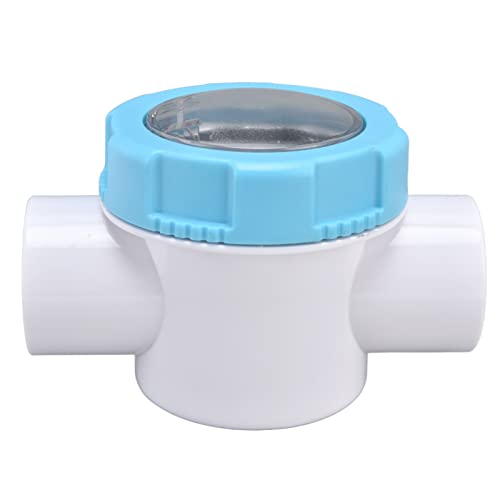 AKLOSIPY Überprüfen Sie das Ventil 50 Mm 2 -Wege G1 /2 -Backflow Schlauchverhinderung mit Transparenter Spiegelrohre für Pools und Spa Systeme von AKLOSIPY