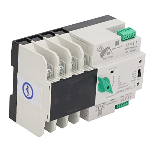 AKLOSIPY Zuverlässiger Dualer Stromversorgungsschalter 4P Lisecond Circuit Fast Controller für AC220V 80A (80A) von AKLOSIPY