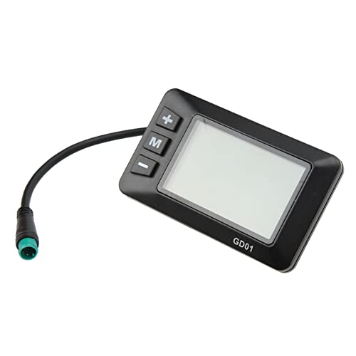 Elektrische Anzeige 36V 48V LCD GD01-Anzeige 5-poliger Stecker für 22,2-mm-Lenker-LCD-Anzeigetafel Beim Fahren des GD01-LCD-MD13-Displays GD01-Tastenanzeige Key-Disp für Elec von AKLOSIPY