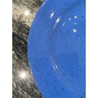 Blau Gespenschte Adderleys Made in England Teller von AKLegacies