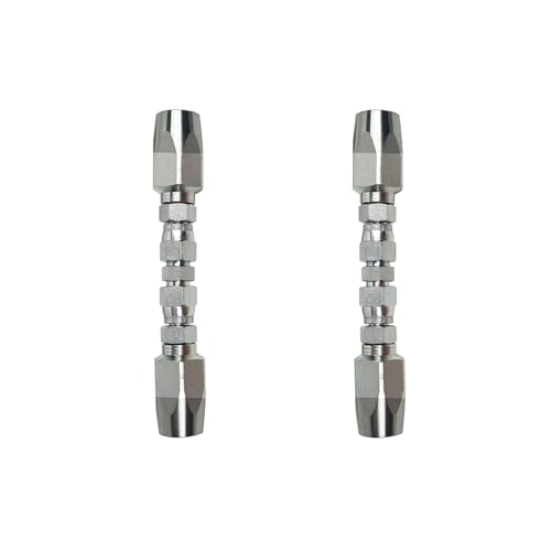 AKM 2er-Pack Hydraulikschlauch-Feld-Reparatur-Set, 6,35 mm Innendurchmesser, wiederverwendbar von AKM