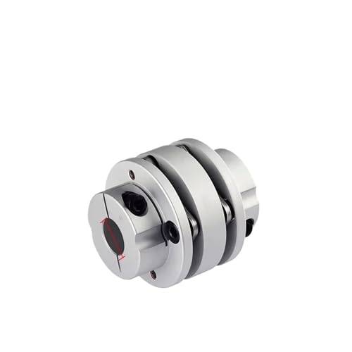 CLT-Kupplung Doppelflansch-Membrankupplung Aluminiumlegierung elastische Verbindungshülse mit Passfederkupplung CLT-39X48 CNC-Teile(CLT-39X48-10x12) von AKNOQNTM