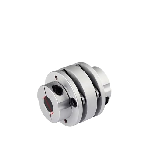 CLT-Kupplung Doppelflansch-Membrankupplung Aluminiumlegierung elastische Verbindungshülse mit Passfederkupplung CLT-44X48 CNC-Teile(CLT-44X48-8x16) von AKNOQNTM