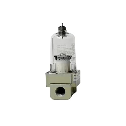Luftfilter AF2000-02 1/4'' Pneumatischer Luft-Wasserfilter, manueller Ölabscheider(Only AF2000-02,Fiber Filter) von AKNOQNTM