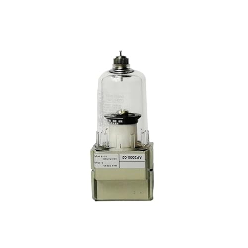 Luftfilter AF2000-02 1/4'' Pneumatischer Luft-Wasserfilter, manueller Ölabscheider(Only AF2000-02,Fiber Filter) von AKNOQNTM