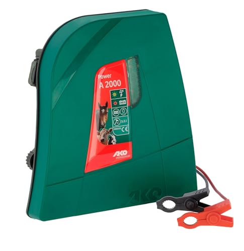 AKO Power A 2000, Weidezaungerät Classic, 12 V Akkugerät, Input 3.50 J, max. Spannung 9.600 V, für Zäune bis 25 km, 5 Jahre Garantie, Made in Germany AKO Power A 2000, Weidezaungerät Classic, 12 V Akkugerät, Input 3.50 J, max. Spannung 9.600 V, für Zäune bis 25 km, 5 Jahre Garantie, Made in Germany von AKO Fencing