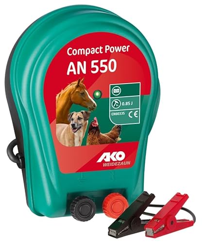 AKO Compact Power AN550 12V Weidezaungerät (12 V Gerät, ideal für Pferde und Rinder, für Anlagen mit wenig Bewuchs, Weidezaunzubehör) 372055 AKO Compact Power AN550 12V Weidezaungerät (12 V Gerät, ideal für Pferde und Rinder, für Anlagen mit wenig Bewuchs, Weidezaunzubehör) 372055 von AKO Fencing