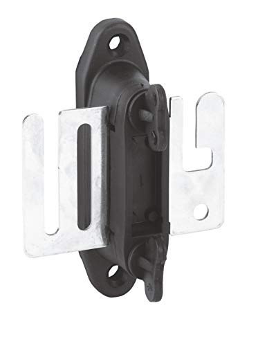 AKO 4X Profi Torgriffisolator für Weidezaunband m. Edelstahlplatte, schwarz - Ideale Torisolatoren für Weidezaunband - Gummieinsatz und Flügelschrauben von AKO Fencing