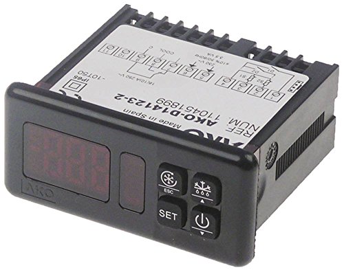 AKO D14123-2 Elektronikregler für NTC/PTC -50 bis +99/+150°C AC Anzeige 3½-stellig Befestigung Einbauversion Einbaumaß 71x29mm DI von AKO Fencing