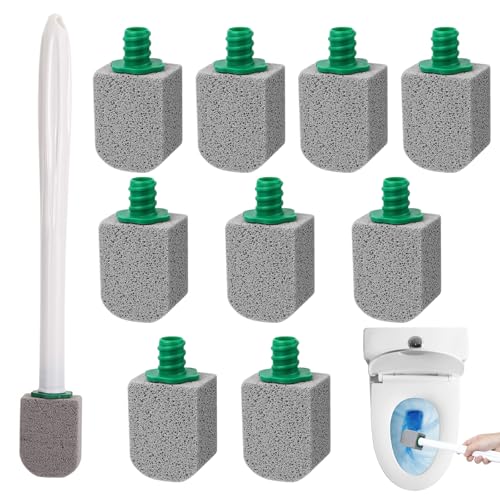 AKOFIC 10 Stück Bimsstein Toilettenreiniger, WC Reiniger bei Hartnäckigen Urinstein & Kalk, Pumice Stone Toilet Cleaner mit Griff, WC Urinsteinentferner für Effektive Reinigung AKOFIC 10 Stück Bimsstein Toilettenreiniger, WC Reiniger bei Hartnäckigen Urinstein & Kalk, Pumice Stone Toilet Cleaner mit Griff, WC Urinsteinentferner für Effektive Reinigung von AKOFIC