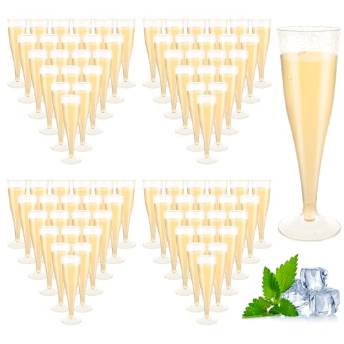AKOLAFE 100 Stück Sektgläser Plastik 160ml Sektgläser Kunststoff Mehrweg sektgläser mit Goldglitter BPA-frei Sektglas Transparente Stapelbare Champagnergläser Rosa für Hochzeiten, Geburtstage, Party AKOLAFE 100 Stück Sektgläser Plastik 160ml Sektgläser Kunststoff Mehrweg sektgläser mit Goldglitter BPA-frei Sektglas Transparente Stapelbare Champagnergläser Rosa für Hochzeiten, Geburtstage, Party von AKOLAFE