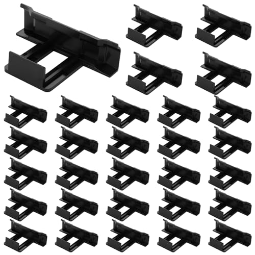 AKOLAFE 25 Stück Solarpanel Wasserablauf Clips 35mm Solarpanel Schlammentfernungsclip Schwarz Reinigungsclips PV Module Clips für Wasserablauf Solarmodul Photovoltaik von AKOLAFE