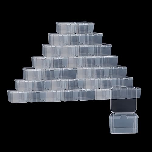 AKOLAFE 36 Stück Aufbewahrungsboxen Klein 50x50x35mm Aufbewahrungsbox mit Deckel Kunststoff Plastik Boxen Organizer Aufbewahrungsbehälter Transparent Schmuckschachtel für Kleinteile, Bastelzubehör AKOLAFE 36 Stück Aufbewahrungsboxen Klein 50x50x35mm Aufbewahrungsbox mit Deckel Kunststoff Plastik Boxen Organizer Aufbewahrungsbehälter Transparent Schmuckschachtel für Kleinteile, Bastelzubehör von AKOLAFE