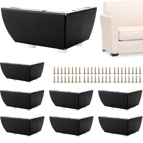 AKOLAFE 8er Set Möbelfüße Schwarz 5 cm Metall Schrankfüße Schwerlast Möbelfüsse Edelstahl Kommode Füße Ekig Bettfüße Sockelfuß für Fernsehgerät, schränke, Sofa, Tisch, Möbel USW. AKOLAFE 8er Set Möbelfüße Schwarz 5 cm Metall Schrankfüße Schwerlast Möbelfüsse Edelstahl Kommode Füße Ekig Bettfüße Sockelfuß für Fernsehgerät, schränke, Sofa, Tisch, Möbel USW. von AKOLAFE