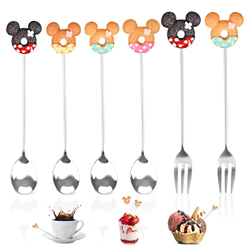 6 Stück Löffel Kleine Löffel Kaffeelöffel Dessertlöffel Spoon Espressolöffel Müslilöffel Teelöffel Edelstahl Kaffeelöffel Coffee Spoon Mokkalöffel Kuchenlöffel Teelöffel Kaffeelöffel Spoons Gabel von AKONE