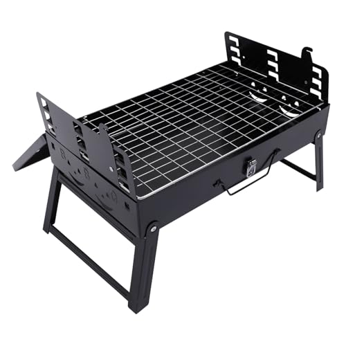 AKOOSY 1 Satz Faltbarer Holzkohlegrill Tragbarer Bbq Rack für Camping und Outdoor Kochen für Familienfeiern und Gartenpartys Langlebig und Leicht zu Transportieren von AKOOSY