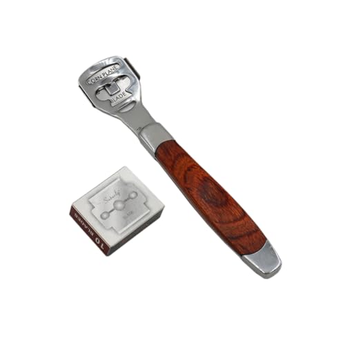 AKOOSY 1satz Leder Schaufel Werkzeug Mit Holzgriff Ersatzklingen Zum Trimmen Und Schärfen Für Lederhandwerk Und Kunstprojekte von AKOOSY