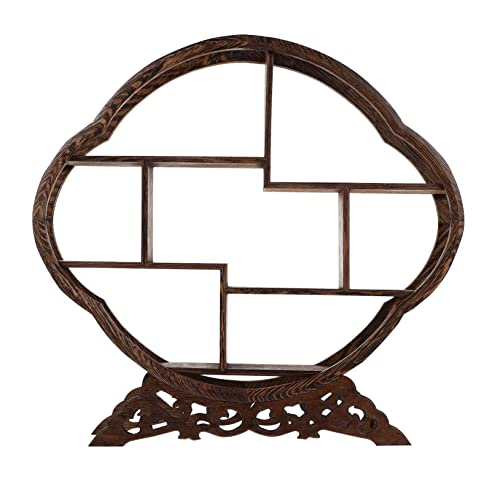 AKOOSY 1 Stück Palisander-Display-Ständer Living Room Decoration wohnzimmerdeko Bauernwandregal geformt tischdeko Schrank vitrine Vintage Display Ständer Kunsthandwerk aus Palisander von AKOOSY