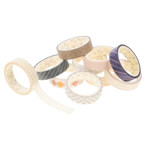 AKOOSY 10 Rollen Washi Tape Set mit Dekorativen Selbstklebenden DIY Klebestreifen in Schlichtem Geometrischem Design Vielseitig Einsetzbar für Scrapbooking Geschenkverpackung und AKOOSY 10 Rollen Washi Tape Set mit Dekorativen Selbstklebenden DIY Klebestreifen in Schlichtem Geometrischem Design Vielseitig Einsetzbar für Scrapbooking Geschenkverpackung und von AKOOSY