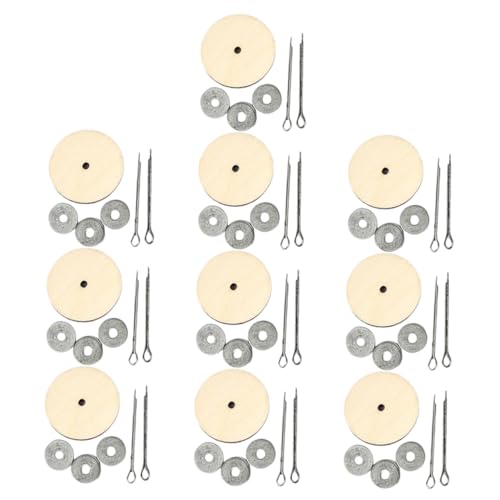 AKOOSY 10 Sätze DIY Holz Gelenksätze für Puppen Teiliges mit Zubehör für Teddybären und Puppenherstellung Einfache Installation und Kinderfreundlich für Kreative Bastelprojekte von AKOOSY