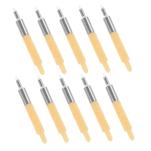 AKOOSY 10 Stück Ersatz Pinselspitzen für Lackmarker Langlebige Nachfüllbare Markernibs mit Gleichmäßigem Tintenfluss Kompatibel mit Verschiedenen Lackstiften für Präzises Schreiben und von AKOOSY