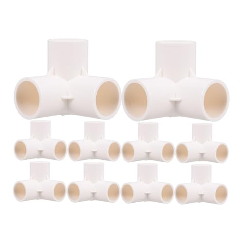 AKOOSY 10 Stück PVC Rohrverbinder Teilig Wasserdichter Schlauchanschluss Innengewinde Dreiwege Kupplung Langlebig Installieren für Sanitär und Bewässerungssysteme AKOOSY 10 Stück PVC Rohrverbinder Teilig Wasserdichter Schlauchanschluss Innengewinde Dreiwege Kupplung Langlebig Installieren für Sanitär und Bewässerungssysteme von AKOOSY