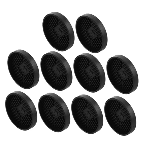 AKOOSY 10 Stück Pflanzuntersetzer Rund aus Robustem Kunststoff Atmungsaktives Design für Optimale Luftzirkulation und Wasserrückhaltung für Balkon Garten und Innenbereich von AKOOSY