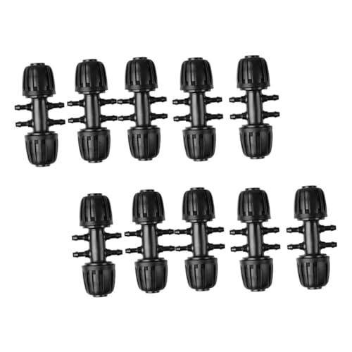 AKOOSY 10 Stück Rohrverbinder Teilig Pom Fitting Schlauchadapter Wege Verteiler Bewässerung Landwirtschaft Schwarz AKOOSY 10 Stück Rohrverbinder Teilig Pom Fitting Schlauchadapter Wege Verteiler Bewässerung Landwirtschaft Schwarz von AKOOSY