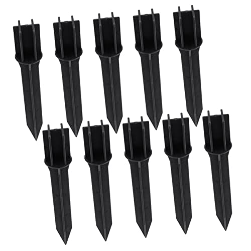 AKOOSY 10 Stück Solar Gartenlampen Erdspitzen Abs Material für Rasenbeleuchtung Langlebige und Wetterfeste Erdanker für Solarlichter im Garten von AKOOSY