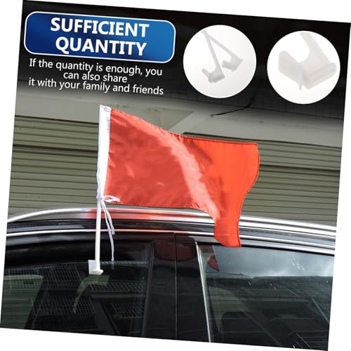 AKOOSY 10 Stück Teiliges Fensterfahnen Halterung für Langlebiger Widerstandsfähiger Fahnenmasthalter ohne Flagge Einfache Windfeste Fahrzeug Fenster Flaggenclips für Auto und LKW von AKOOSY