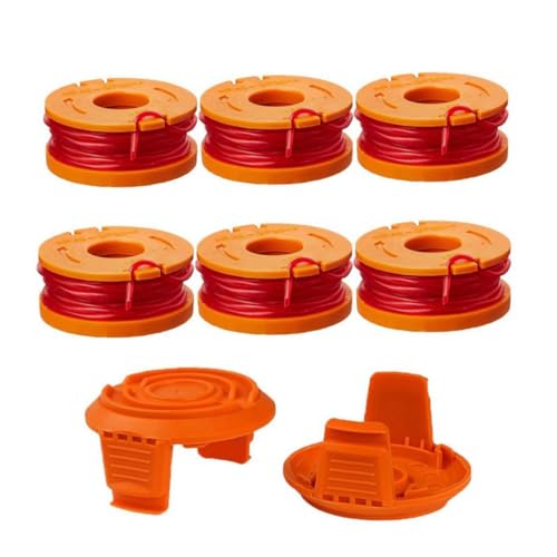 AKOOSY 10 Stück Teiliges Set Nylon Mähfaden Ersatzspulen mit Deckeln Kompatibel für Worx Rasentrimmer Flexible Schnittlinie Robust Langlebig für Effizientes Trimmen AKOOSY 10 Stück Teiliges Set Nylon Mähfaden Ersatzspulen mit Deckeln Kompatibel für Worx Rasentrimmer Flexible Schnittlinie Robust Langlebig für Effizientes Trimmen von AKOOSY