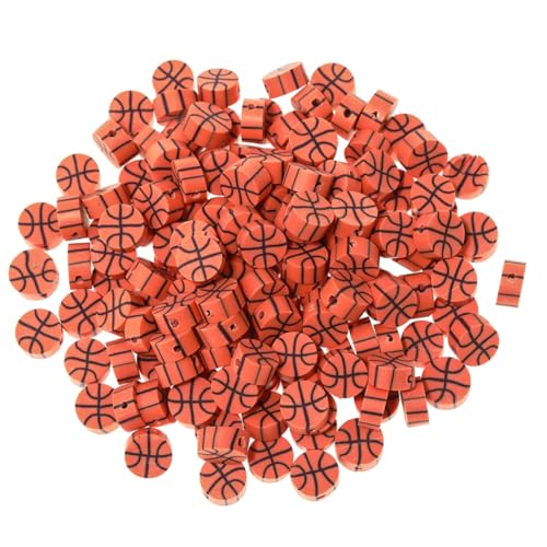 AKOOSY 100 Stück Basketball Polymer Clay Perlen DIY Schmuck Bastelperlen für Armbänder Halsketten Bastelmaterial AKOOSY 100 Stück Basketball Polymer Clay Perlen DIY Schmuck Bastelperlen für Armbänder Halsketten Bastelmaterial von AKOOSY