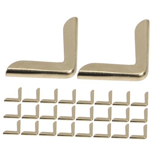 AKOOSY 100stücke Eckenschutz Aus Metall Goldfarben Dreieckig Zum Schutz Von Alben Notizbüchern Fotoalben Vor Abnutzung Für Scrapbooking Tagebücher Und Kreative Projekte von AKOOSY