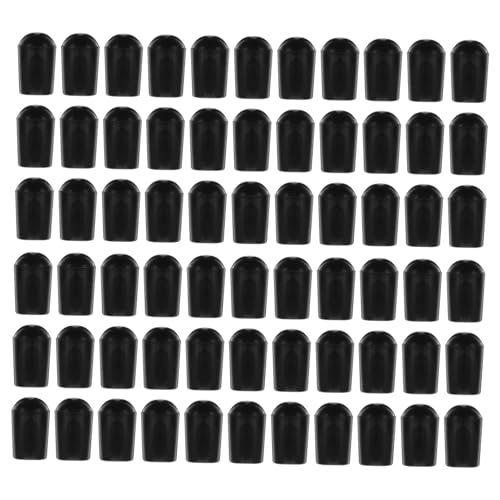 AKOOSY 100 Stück Kleiderbügel Endkappen aus Robustem Runde Schutzkappen für Drahtbügel Abriebfest Glatt Vielseitig für Haken Trockengestelle und Schraubenschutz von AKOOSY