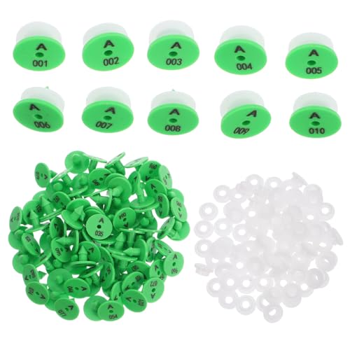 AKOOSY 100 Stück Nummerierte Ohrmarken für Kaninchen und Kleine Tiere Robuste Identifikations tags mit Organisiertem Nummernsystem Flexibel für Haustier Bauernhofverwaltung AKOOSY 100 Stück Nummerierte Ohrmarken für Kaninchen und Kleine Tiere Robuste Identifikations tags mit Organisiertem Nummernsystem Flexibel für Haustier Bauernhofverwaltung von AKOOSY