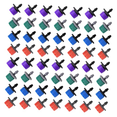 AKOOSY 100 Stück Teiliges Verstellbarer Tropfbewässerer für Garten und Topfpflanzen Wassersparender Drip Irrigation Dripper Geeignet für Obstbäume und Zimmerpflanzen Einfache von AKOOSY