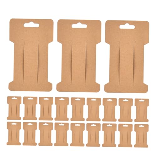 AKOOSY 100stücke Schmuckdisplaykarten Aus Kraftpapier Multifunktionale Halter Für Haarclips Armbänder Und Halsketten Benutzerfreundlich Langlebig Stilvoll Für Präsentation Von Accessoires von AKOOSY