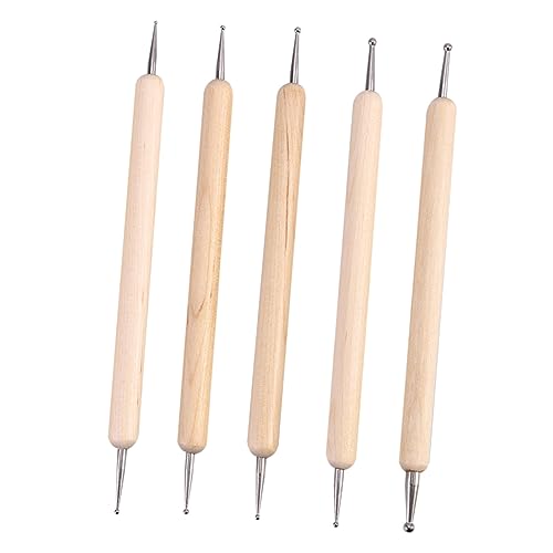 AKOOSY 10Er Set Dot-Painting-Kit Polymer Clay Tools dekorationswerkzeuge Stylus Werkzeug Set Eckwerkzeug Zeichnung Stylus-Prägewerkzeug Stiftwerkzeuge Ball-Stylus-Werkzeuge Hölzern Blue von AKOOSY
