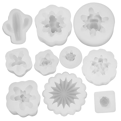 AKOOSY 10Stücke Teiliges Silikonform für Duftkerzen Multifunktionale DIY Formen für Eiswürfel und Handwerksprojekte Tulpenform für Kunsthandwerker von AKOOSY