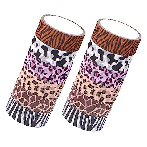 AKOOSY 12 Rollen Tiermuster Washi Tapes Dünnes Dekoratives Klebeband für DIY Basteln Geschenkverpackung Scrapbook Handarbeit Tierdruck Sticker von AKOOSY