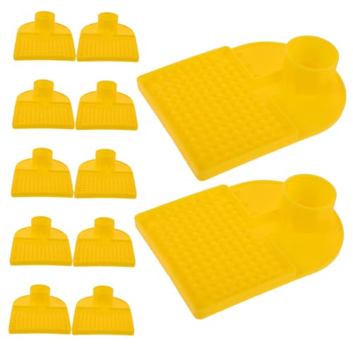 AKOOSY 12 Stück Teiliges Bienenvolk Futterset mit Top Feeder Futterstation für Bienen mit Diebstahlschutz Bienenfreundliche Wasser Zuckerversorgung Innen und Außen Einsetzbar Kompatibel von AKOOSY