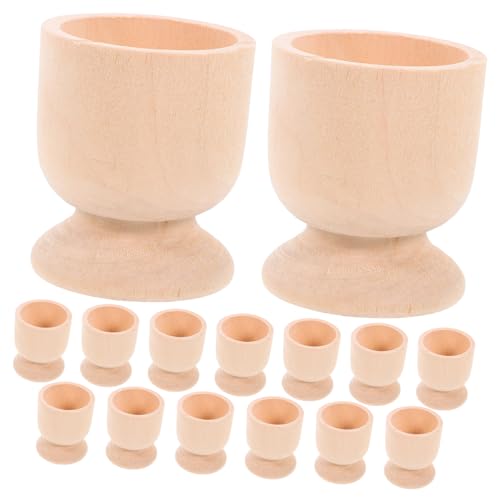 AKOOSY 15 Stück Teiliges Ostereierhalter Holz Handgefertigte Eierbecher zur Dekoration und Aufbewahrung von Ostereiern und Langlebig für Bastelprojekte und Feiertage AKOOSY 15 Stück Teiliges Ostereierhalter Holz Handgefertigte Eierbecher zur Dekoration und Aufbewahrung von Ostereiern und Langlebig für Bastelprojekte und Feiertage von AKOOSY